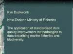 Enhancing Data Quality in New Zealand's Marine Fisheries and Biodiversity Management - slide 1