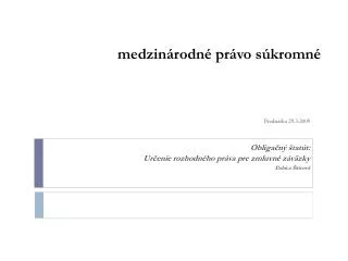 medzin rodn pr vo s kromn