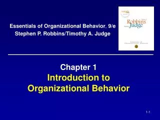 PPT - Chapter 1 What is Organizational Behavior? PowerPoint ...