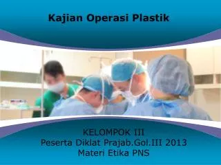 kajian operasi plastik