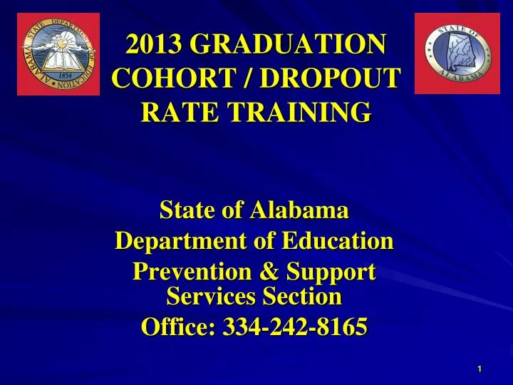 2013 graduation cohort dropout rate training