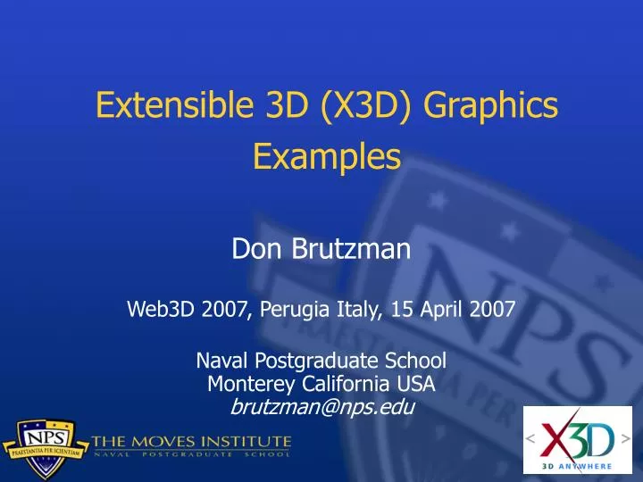 extensible 3d x3d graphics examples