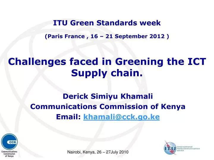 challenges faced in greening the ict supply chain