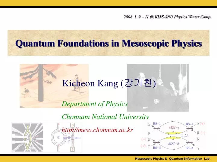 quantum foundations in mesoscopic physics