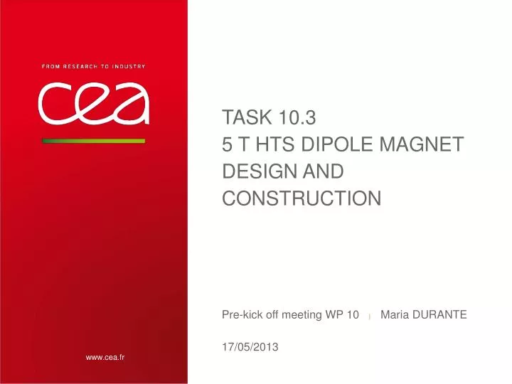 task 10 3 5 t hts dipole magnet design and construction