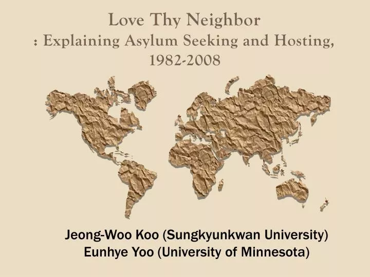 love thy neighbor explaining asylum seeking and hosting 1982 2008