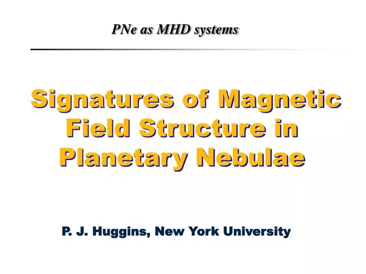 signatures of magnetic field structure in planetary nebulae