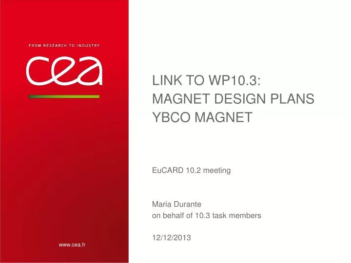 link to wp10 3 magnet design plans ybco magnet