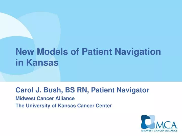 new models of patient navigation in kansas