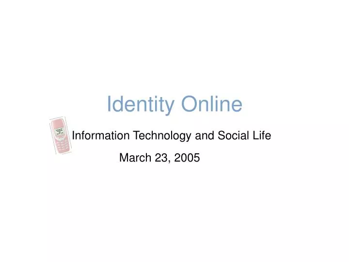 identity online