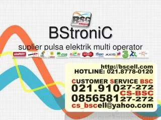 bstronic suplier pulsa elektrik multi operator