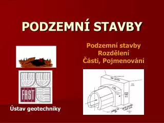 podzemn stavby
