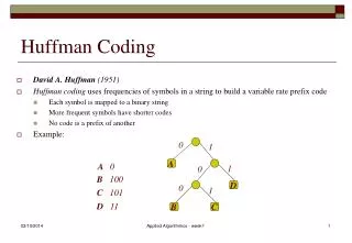 Huffman Coding