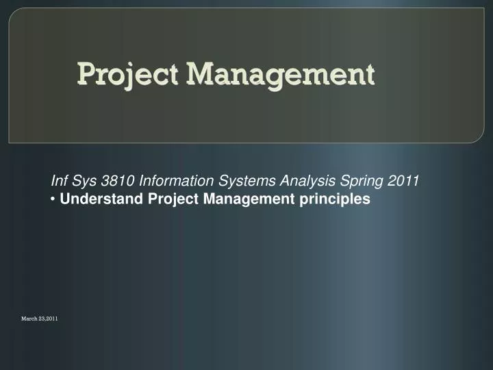 project management