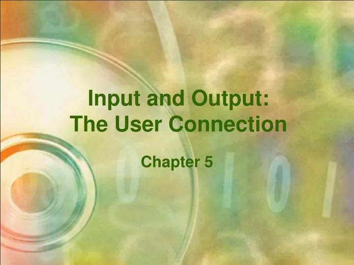 input and output the user connection