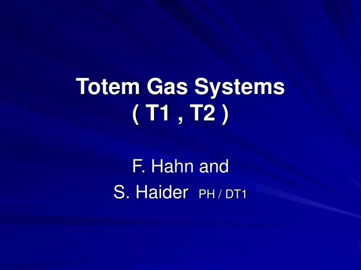 totem gas systems t1 t2