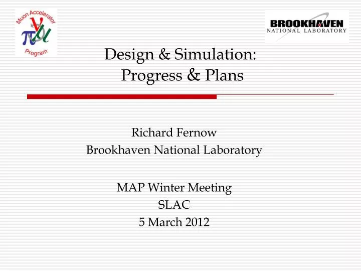 design simulation progress plans