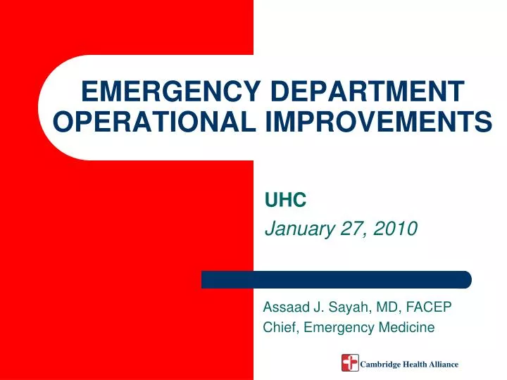 emergency department operational improvements