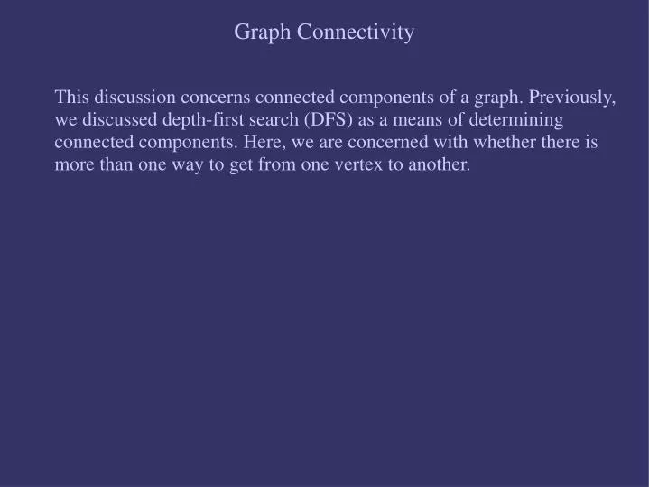 graph connectivity