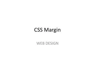 CSS Margin