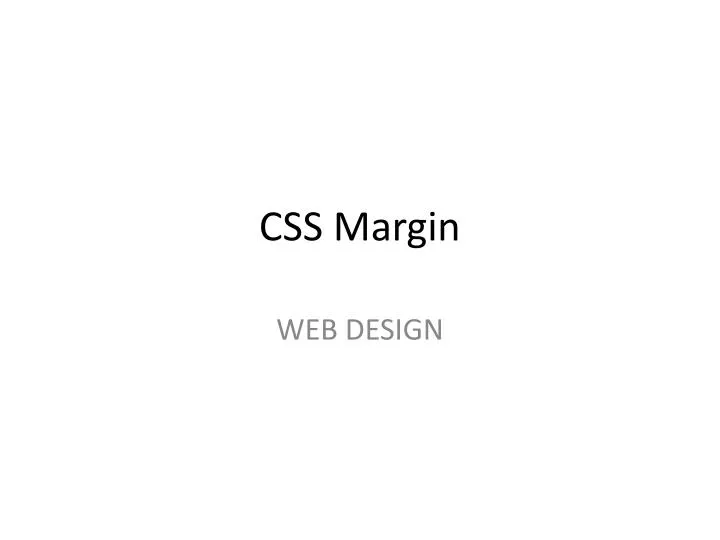 css margin