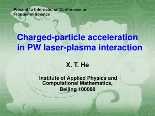 Charged-particle acceleration in PW laser-plasma interaction