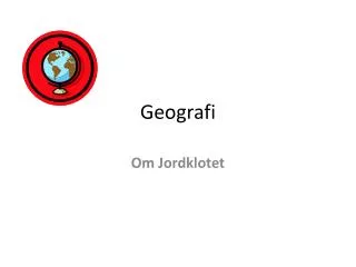 geografi
