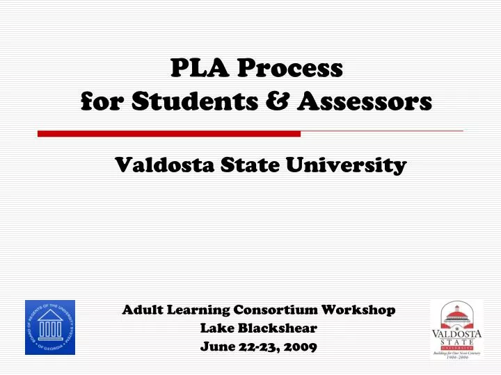 pla process for students assessors