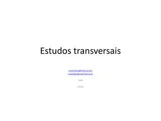 estudos transversais