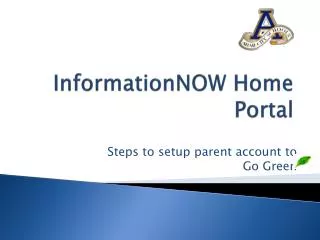 InformationNOW Home Portal