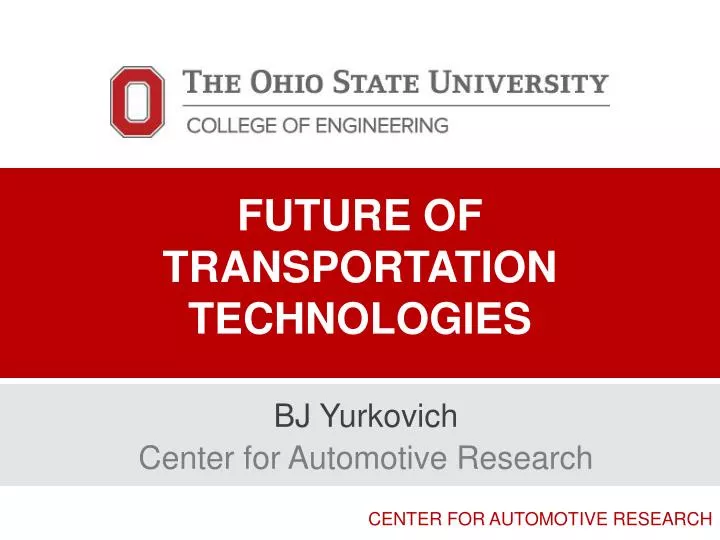 future of transportation technologies