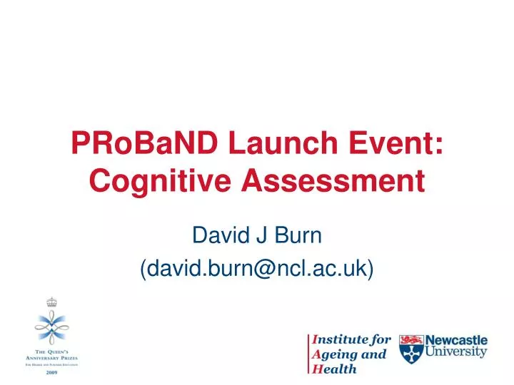 proband launch event cognitive assessment