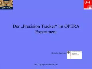 der precision tracker im opera experiment