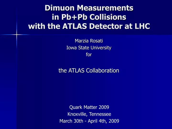 dimuon measurements in pb pb collisions with the atlas detector at lhc