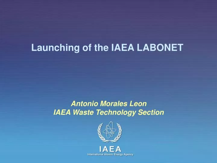 launching of the iaea labonet