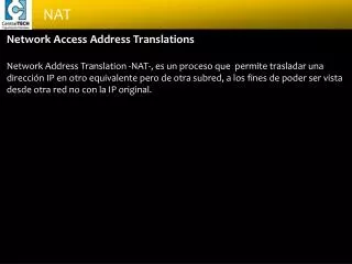 Network Access Address Translations