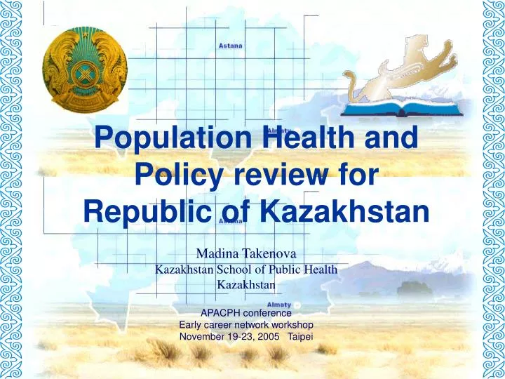 population health and policy review for republic of kazakhstan