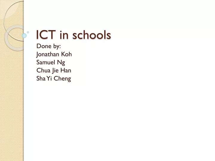 ict in schools