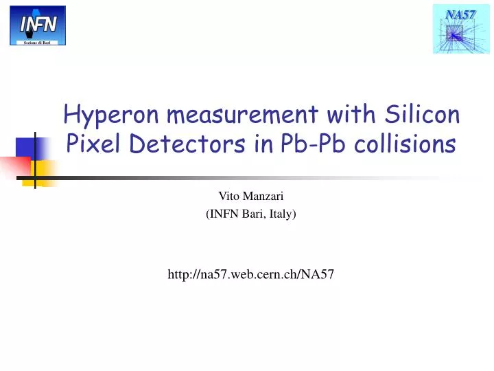 hyperon measurement with silicon pixel detectors in pb pb collisions
