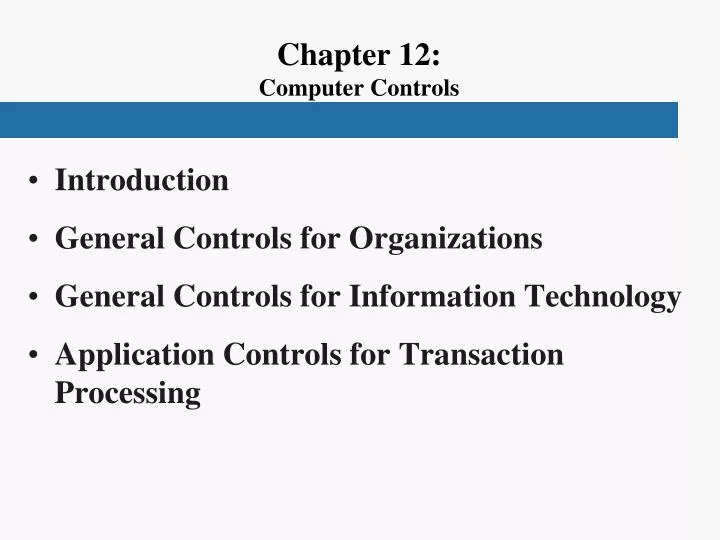chapter 12 computer controls