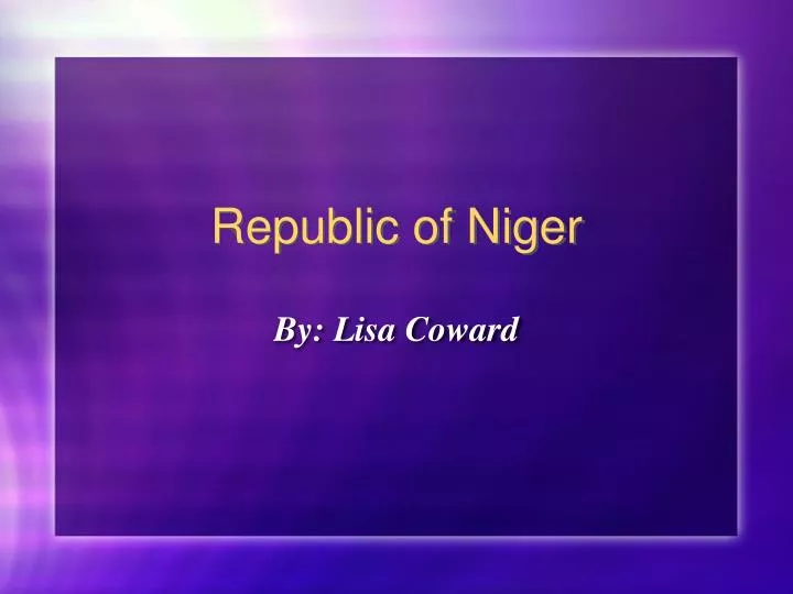 republic of niger