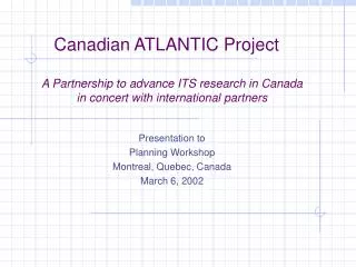 Canadian ATLANTIC Project