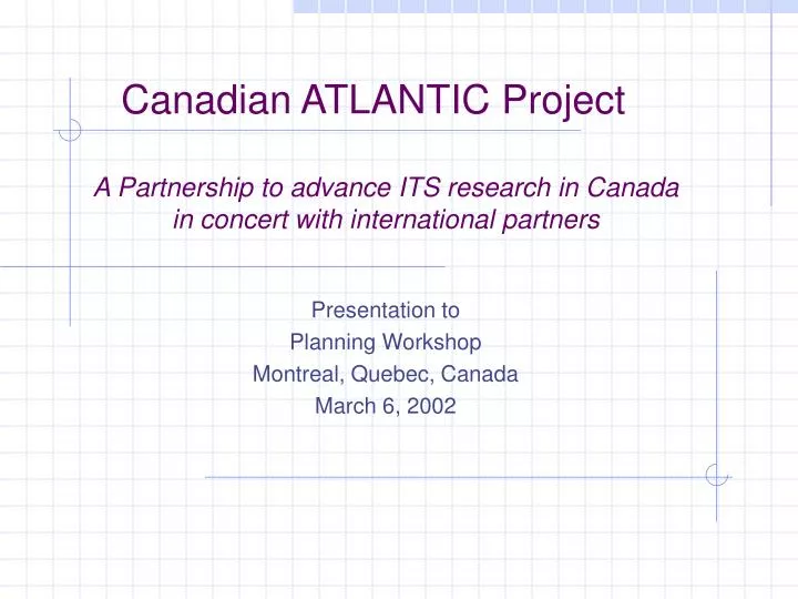 canadian atlantic project