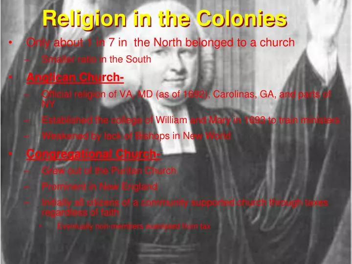 religion in the colonies