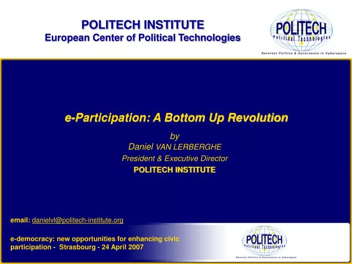 e participation a bottom up revolution