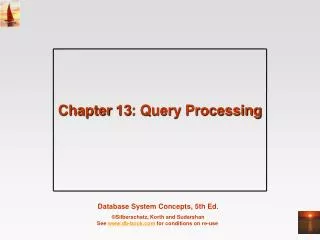 chapter 13 query processing