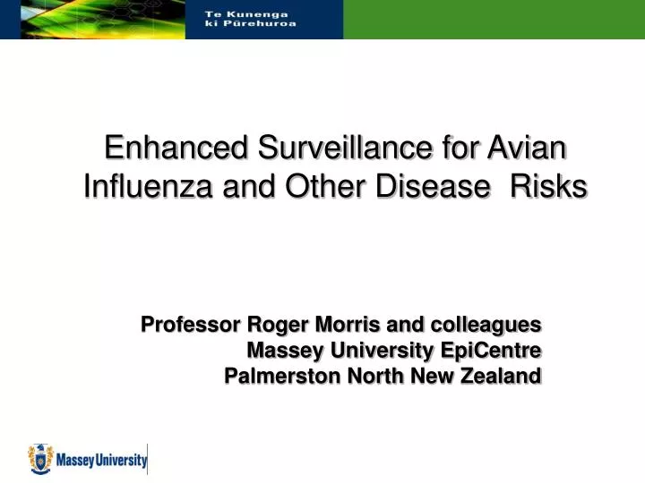 enhanced surveillance for avian influenza and other disease risks
