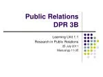 Public Relations DPR 3B - slide 1