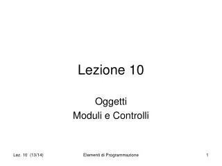 lezione 10