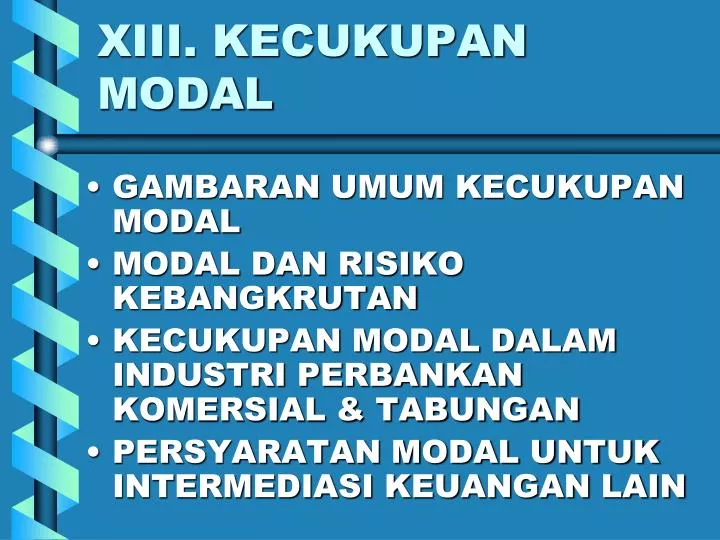 xiii kecukupan modal